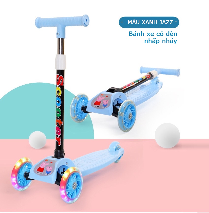 Xe Scooter, Xe Trượt Scooter Trẻ em, Xe Trượt Scooter 3 Bánh Phát Sáng Cho Trẻ em