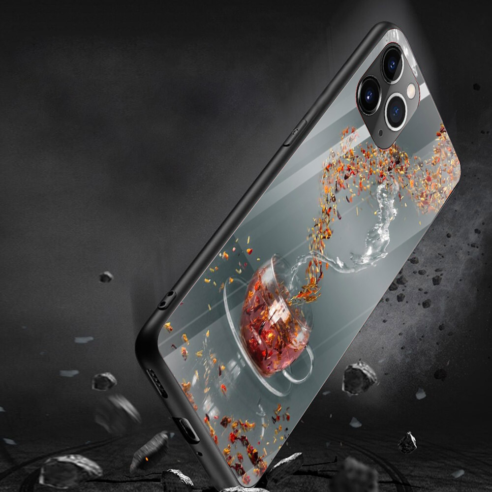 Ốp kính cường lực cho điện thoại iPhone 11 Pro Max - Coffee và cuộc sống MS CFVCS016