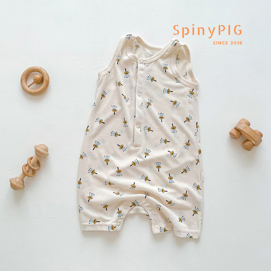 Bộ body cho bé sơ sinh 0-3 tuổi body đùi vải Waffle cao cấp mềm mát cho bé trai bé gái mùa hè