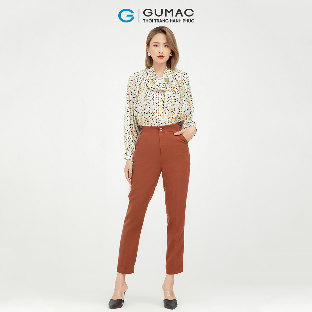 Quần tây nữ GUMAC QC09082 form cơ bản chuẩn dáng công sở