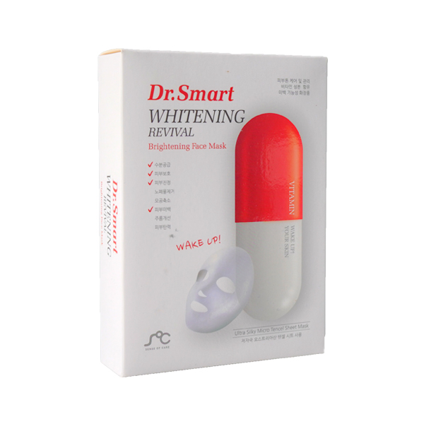 Mặt nạ Thuốc Dr.Smart làm sáng da Whtiening Revival (Hộp 10 Miếng)