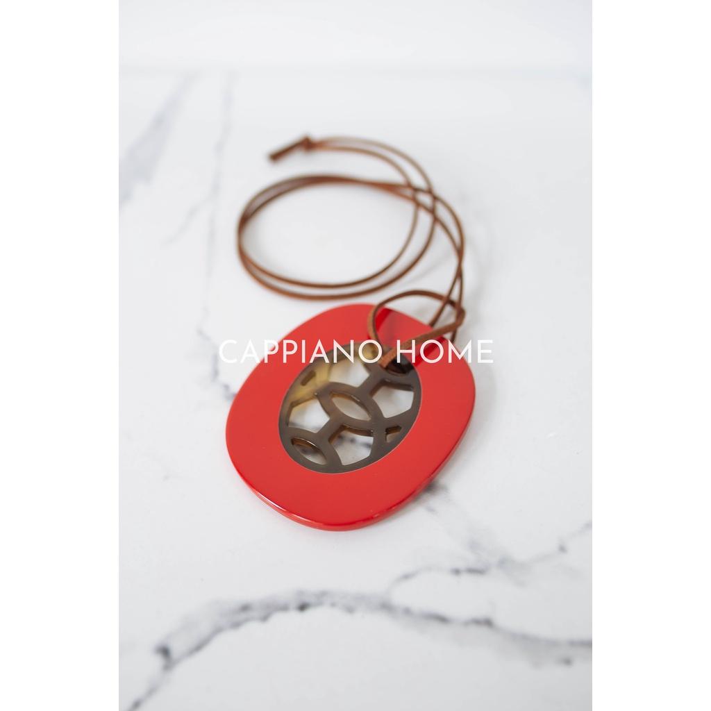 Mặt vòng sừng họa tiết, dây chuyền hình, mặt vòng sừng, trang sức mỹ nghệ | Cappiano Home