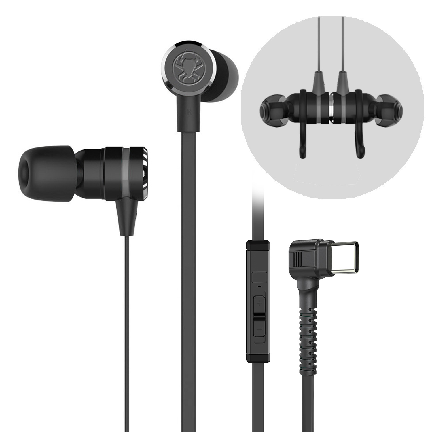 Tai nghe chơi game PLEXTONE G20 Type-C Double Bass có Mic, giảm tiếng ồn – Hàng Chính Hãng. - Đen.