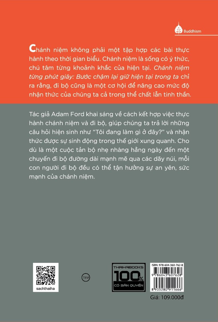 Sách - Chánh niệm từng phút giây - Bước chậm lại giữ hiện tại trong ta