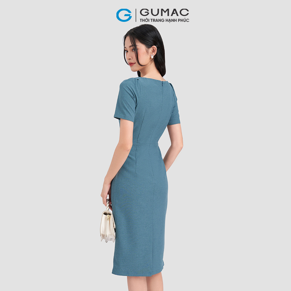Đầm cổ thuyền phối đai GUMAC DD03030