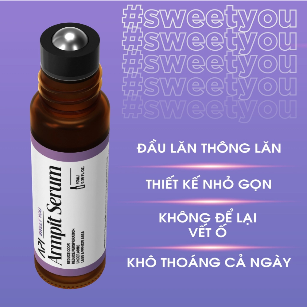 Son Nách Api - Lăn Khử Mùi Hôi Nách Hương Quyến Rũ Mee Natural Cho Nam Và Nữ 10ml