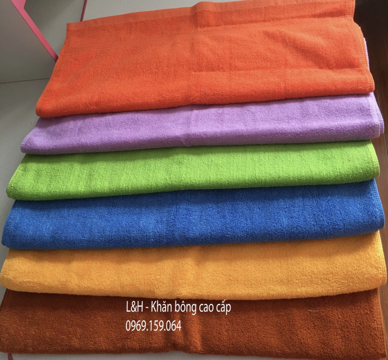 Set 3 khăn Tắm màu 50 * 100cm, Tân Thịnh