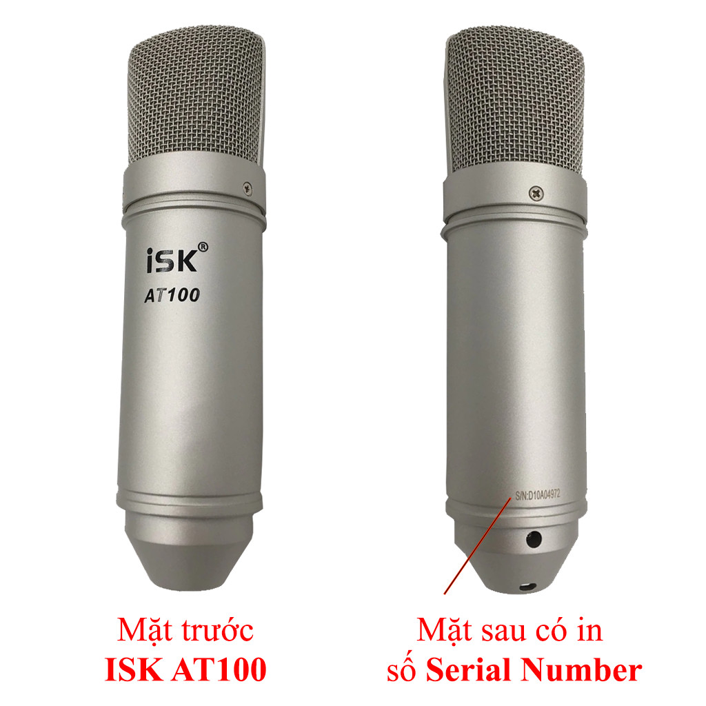 Micro ISK AT100 - Mic thu âm, livestream hát Karaoke Chuyên Nghiệp - HÀNG CHÍNH HÃNG