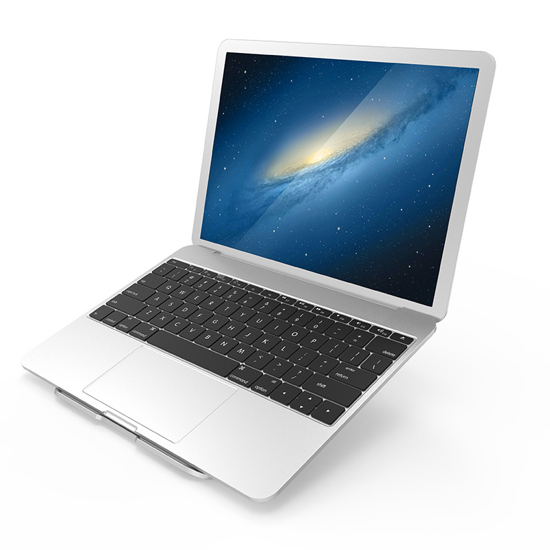 Đế nhôm gập tản nhiệt dành cho Macbook, Laptop - Hàng Nhập Khẩu