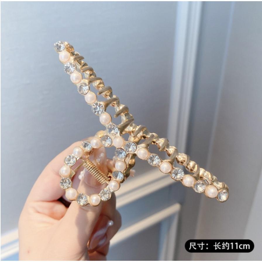 Kẹp tóc Hàn Quốc kẹp tóc kim loại Aikimo cặp tóc kim loại càng cua siêu sang chảnh hottrend KD1