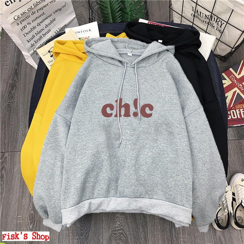 Áo hoodie lót nỉ Chic