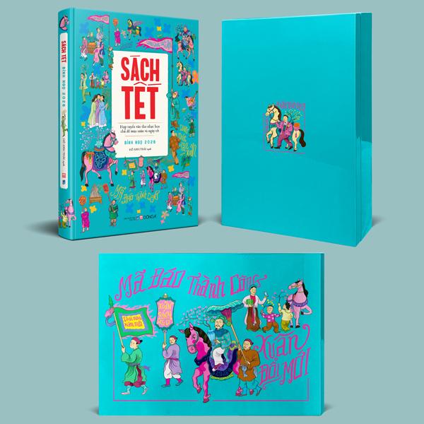 Sách - Sách Tết Bính Ngọ 2026 - Hợp Tuyển Văn Thơ Nhạc Hoạ Chủ Đề Mùa Xuân Và Ngày Tết - Ấn Bản Giới Hạn - Bìa Cứng - Tặng Kèm Hộp Sơn Mài + Tranh Sơn Mài
