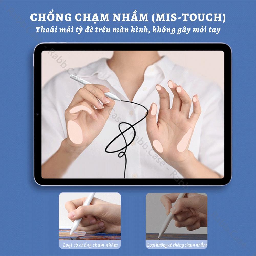 Bút cảm ứng chống chạm nhầm, vẽ nét nghiêng, sạc không dây cho Tablet Táo cạnh vuông, thay được ngòi kim loại