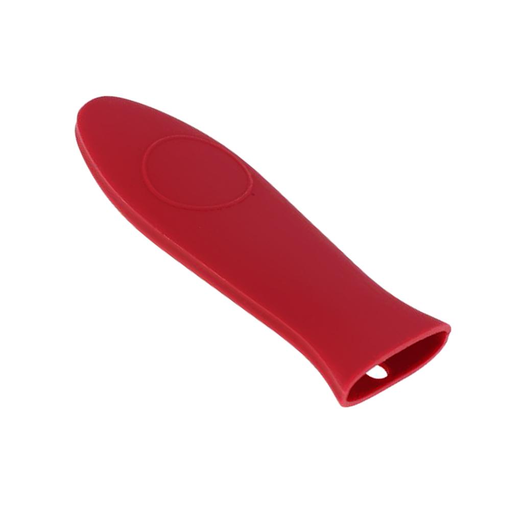 2 Silicone Hot Handle Holder Pot Holder Cast Iron Skillets Sleeve Cover Grip