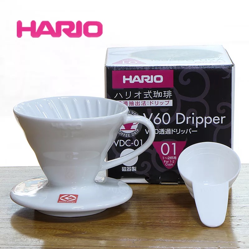 Phễu lọc cà phê bằng sứ Hario V60 size 01