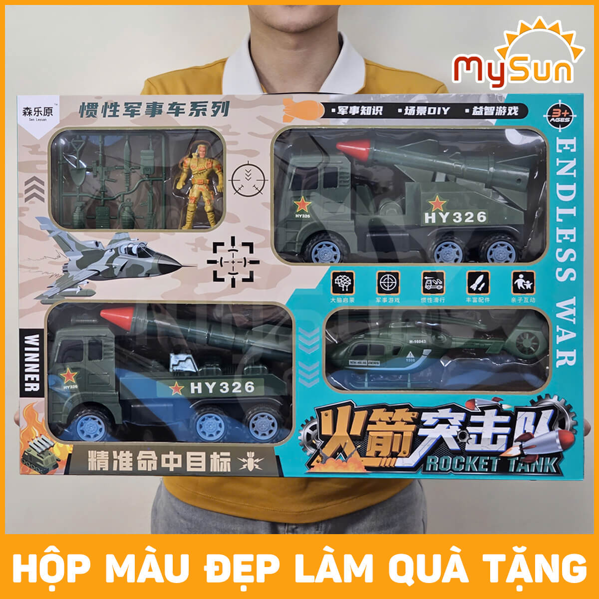 Mô hình xe cứu hỏa đồ chơi bộ mô hình xe ô tô thang cứu hỏa cho bé MySun