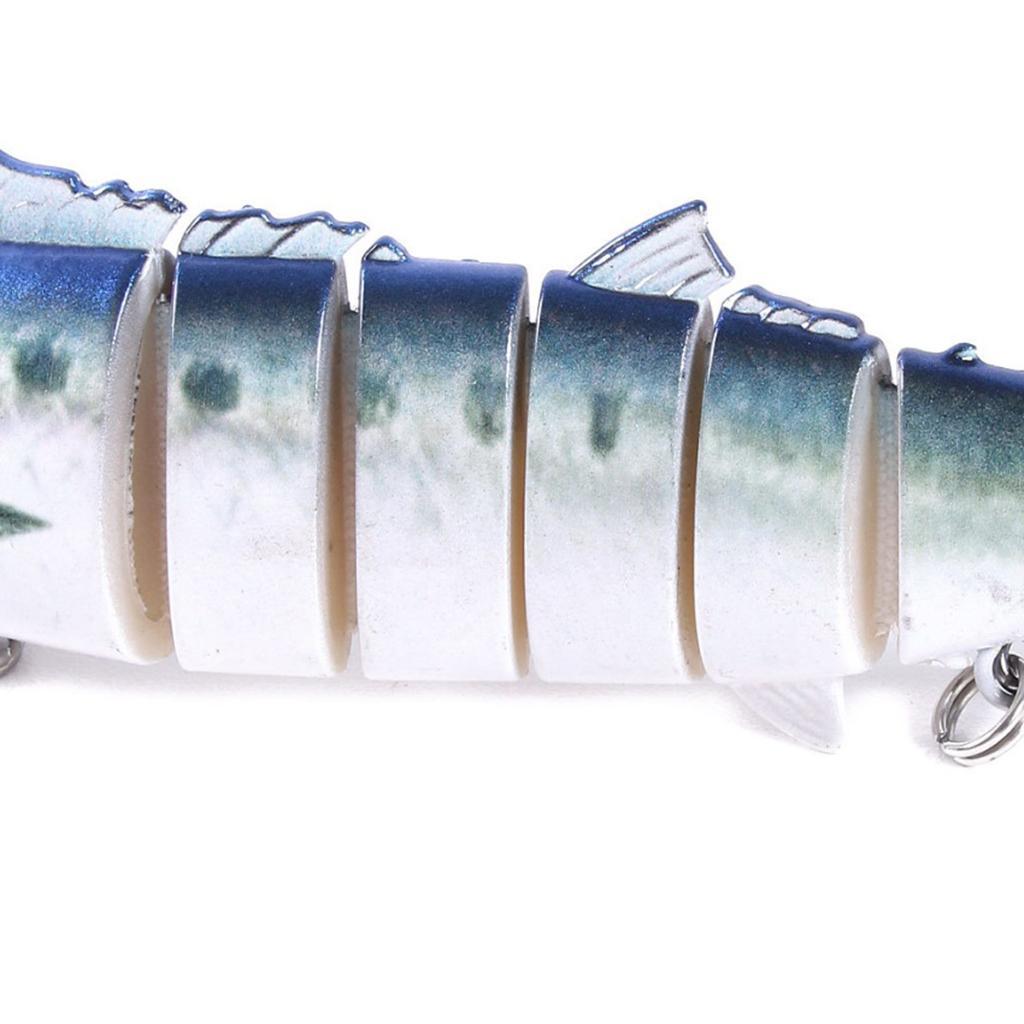 8 Segment Multi Jointed Bionic Eel Swimbait Blue