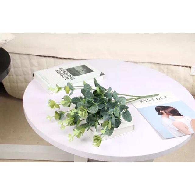 Cành lá táo giả 16 nhánh dài 50cm Cụm điểm trang trí