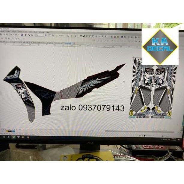 Tem rời sirius xăng cơ King drag 3 lớp ko bay màu