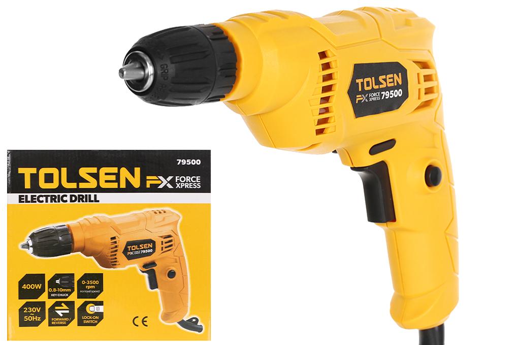 MÁY KHOAN 10MM 400W TOLSEN 79500 - HÀNG CHÍNH HÃNG
