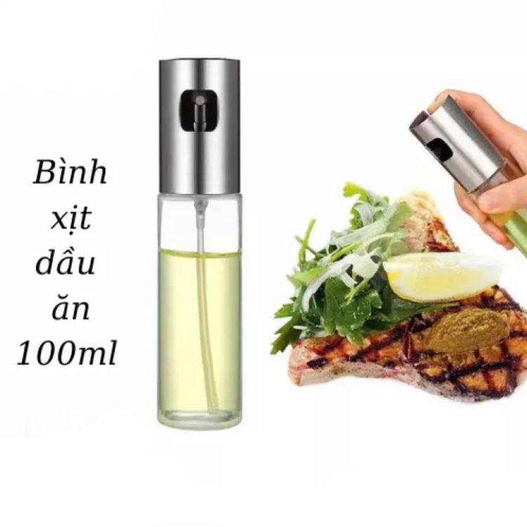 BÌNH XỊT DẦU ĂN THUỶ TINH 100ML