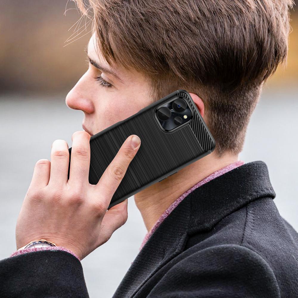 Ốp lưng cho Realme 10 10S 5G silicone mềm Carbone phay xước chống sốc chống vân tay