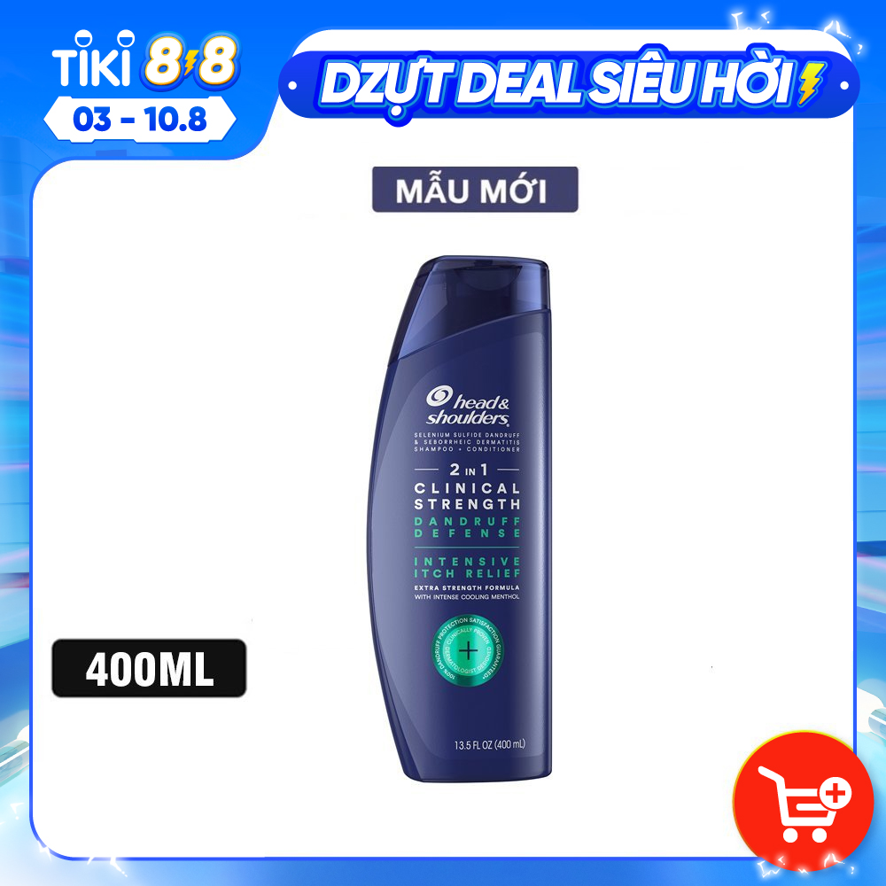 Dầu gội đầu Head&amp;Shoulders Clinical Strength Shampoo Intensive itch relief sạch gàu 400ml