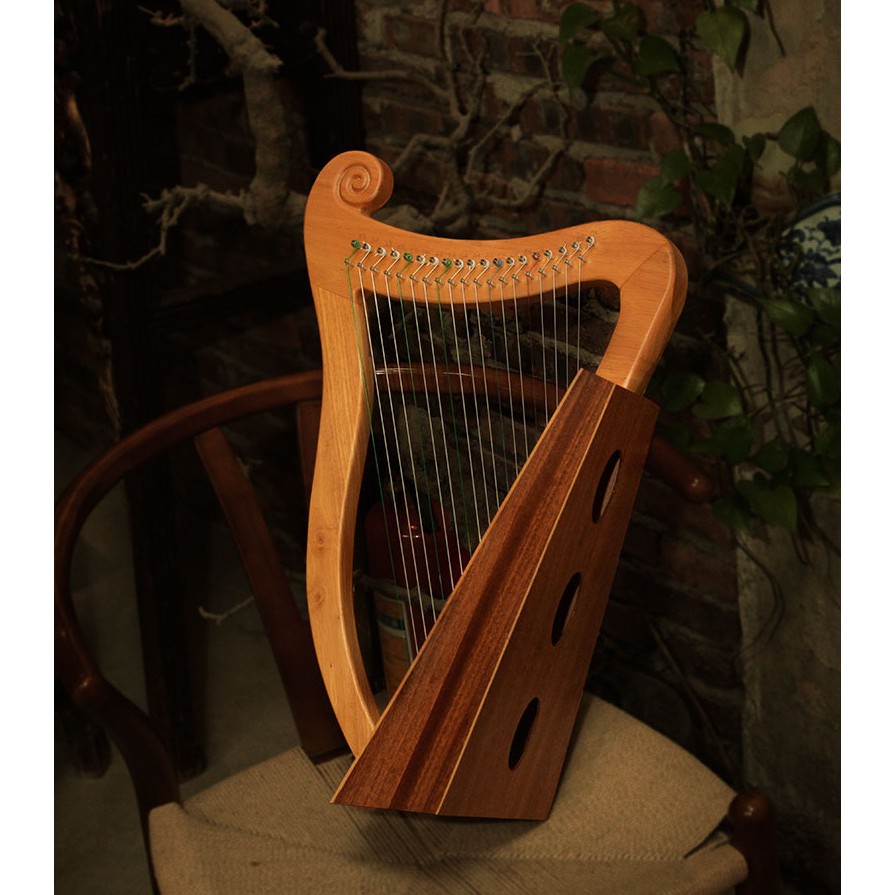 Đàn Hạc 19 Dây Chính Hãng TSUKI010 - Tặng Kèm Đàn Kalimba 17 phím nguyên khối
