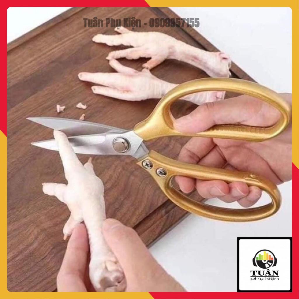 Kéo inox nhật SK5, kéo nhà bếp đa năng, cắt thịt, cắt gà siêu sắc tiện lợi- màu giao ngẫu nhiên theo hộp