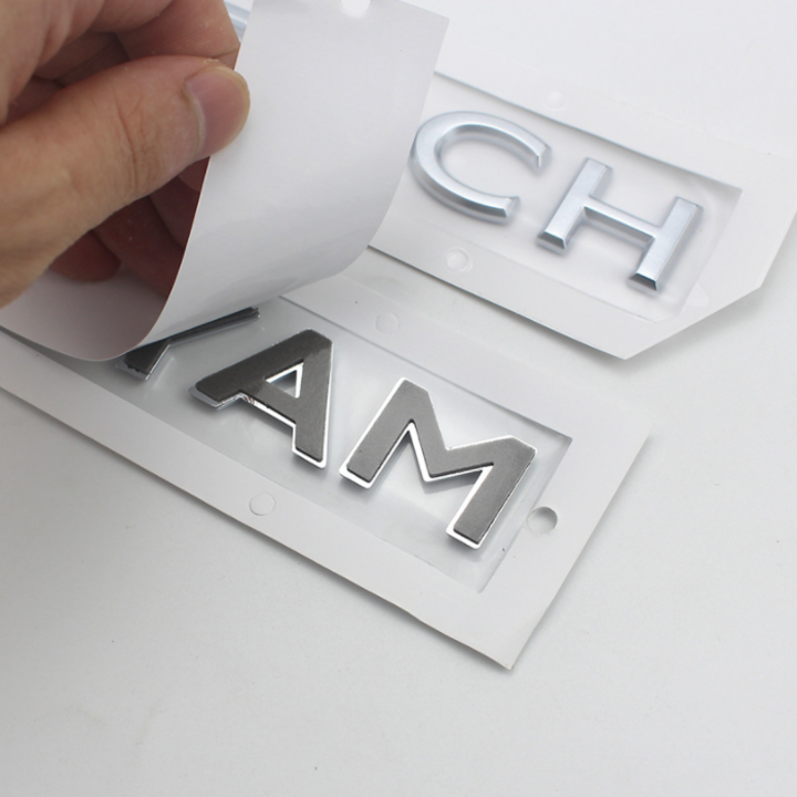 Decal tem chữ Maybach dán đuôi xe ô tô, xe hơi cao cấp G80709, chất liệu nhựa ABS, form chữ giành cho các dòng mới nhất