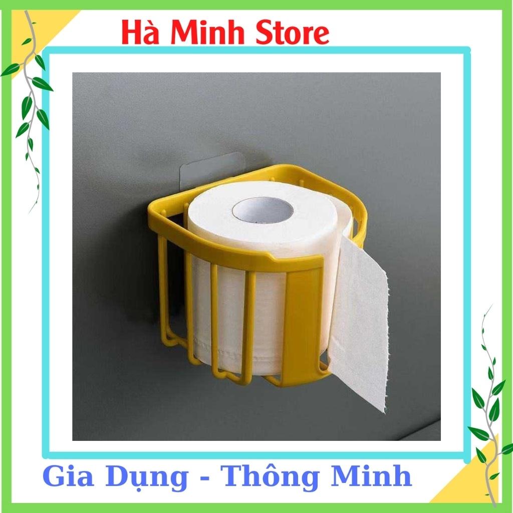 Giỏ Đựng Giấy Vệ Sinh - Giá Để Giấy Vệ Sinh Gắn Tường Tiện Dụng Tặng Kèm Mếng Dán