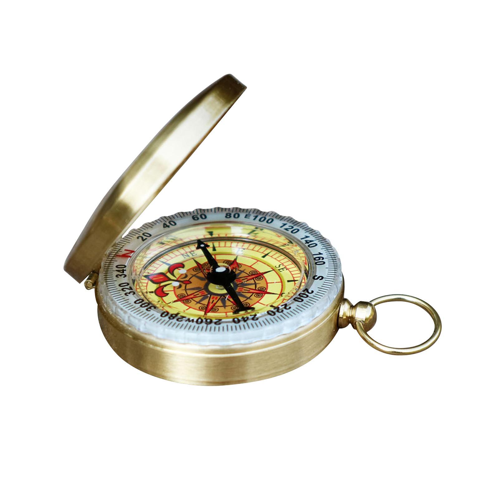 Camping Survival Compass Copper Compass for Climbing Outdoor Activities