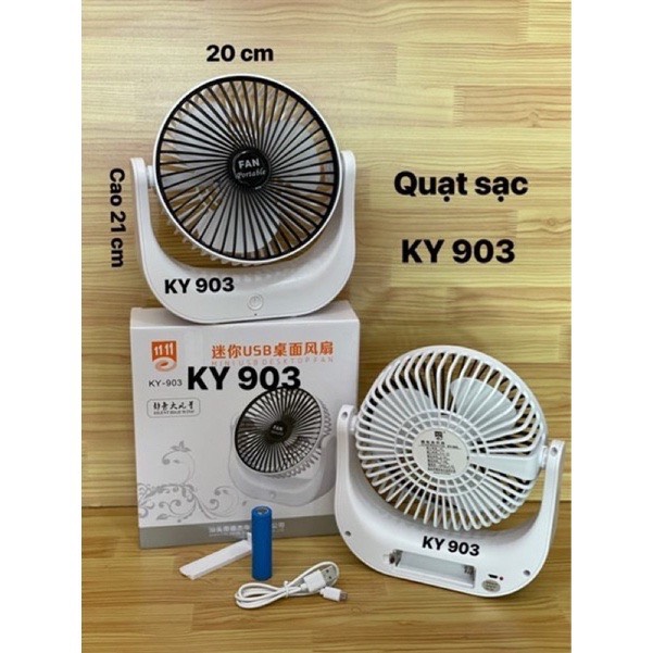 Quạt sạc KY 903 cao cấp