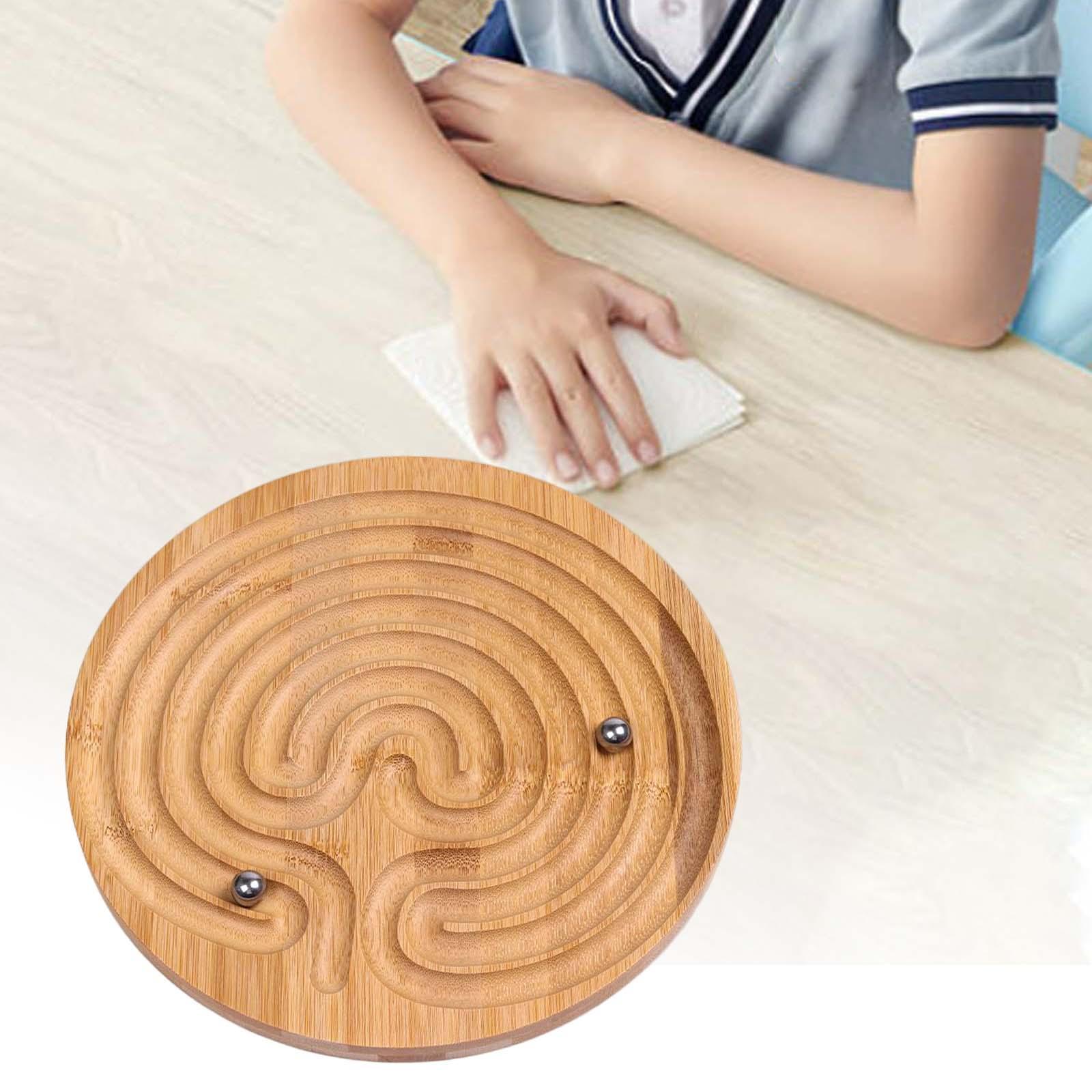 Wooden Labyrinth Game Educational Learning Toy for Children Kids Toddler