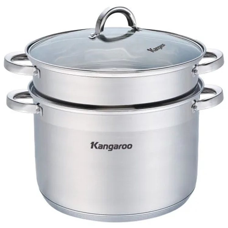 Nồi Hấp Inox Cao Cấp 5 Lớp Kangaroo KG32IS - Hàng Chính Hãng