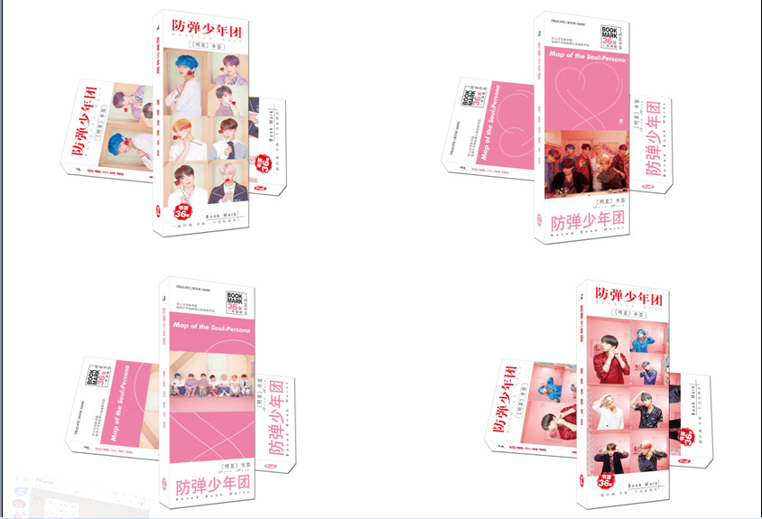 Bộ Bookmark in ảnh BTS đẹp dễ thương