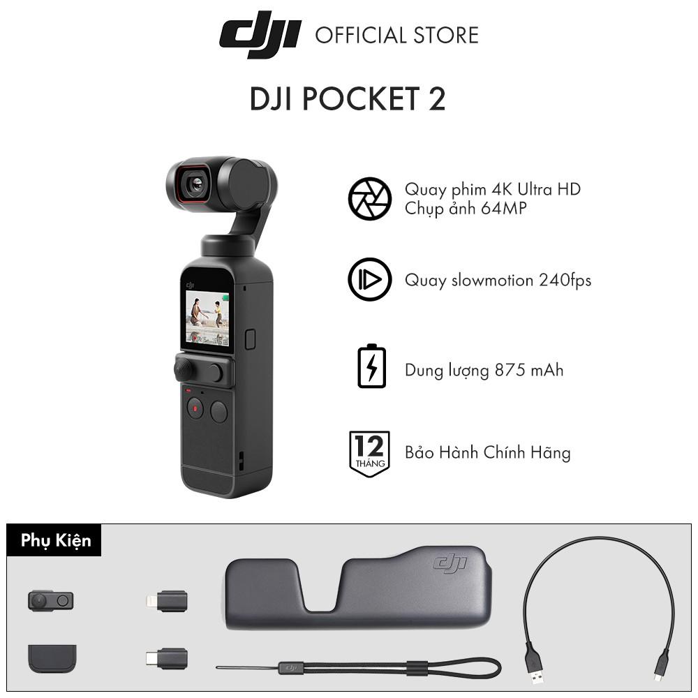 Máy quay phim DJI Osmo Pocket 2 Chống Rung 4K 60fps