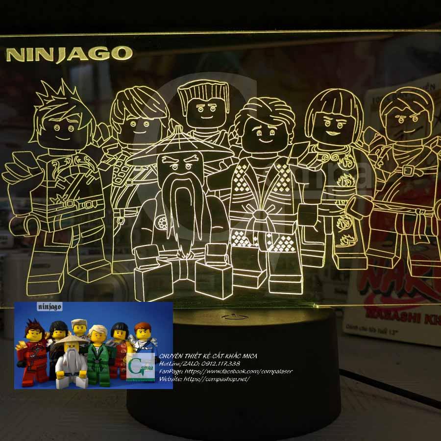 Đèn Ngủ NinjaGo 16 MÀU TUỲ CHỈNH ANJGO0101