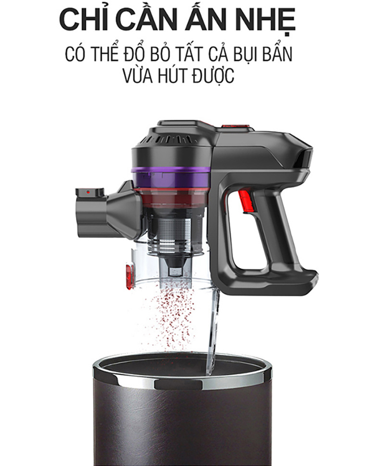 Máy Hút Bụi Không Dây Dùng Pin Sạc Lock&Lock ENV151  - Hàng Chính Hãng