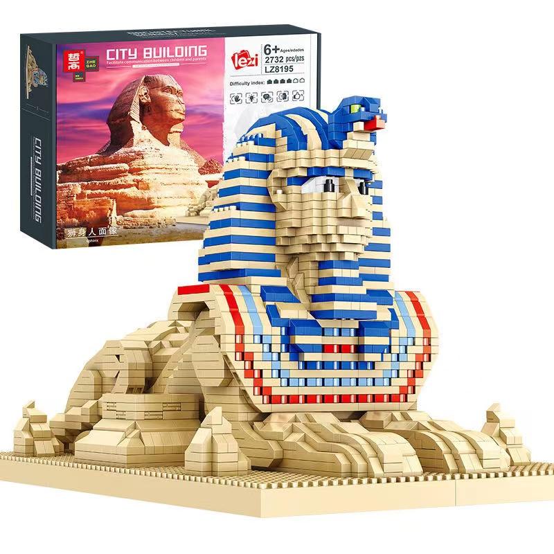Bộ đồ chơi xếp hình lắp ráp kiến trúc city building tượng Người Nhân Sư Ai Cập nanoblock giá rẻ