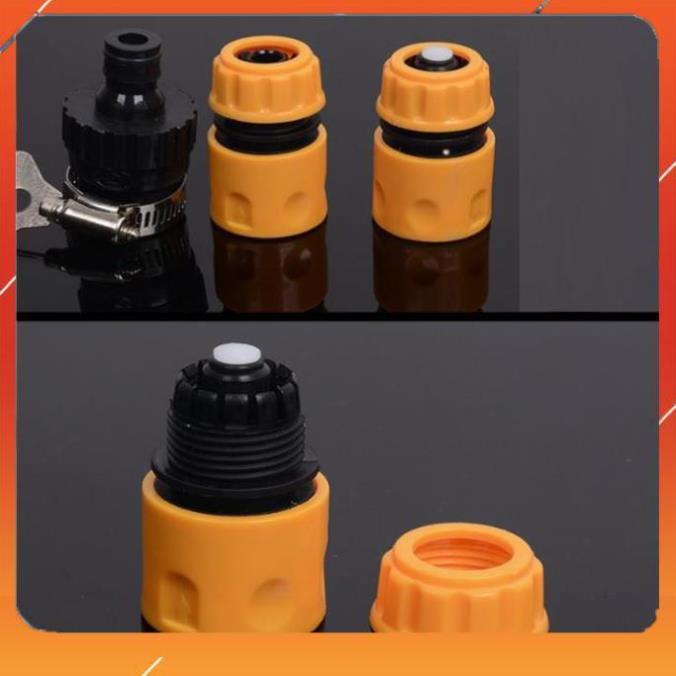 ️Evoucher Bộ dây vòi xịt nước rửa xe,tưới cây ,tăng áp 3 lần,loại 3m,5m 206622-5 cút sập,nối nhựa đen+ mở chai