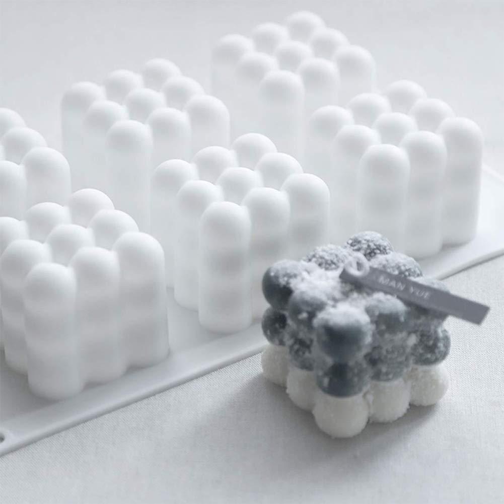 Nến silicone, dạng khối silicon không có khối, khuôn cho sô cô la sô cô la tráng miệng và dụng cụ dụng cụ nấu ăn dụng cụ