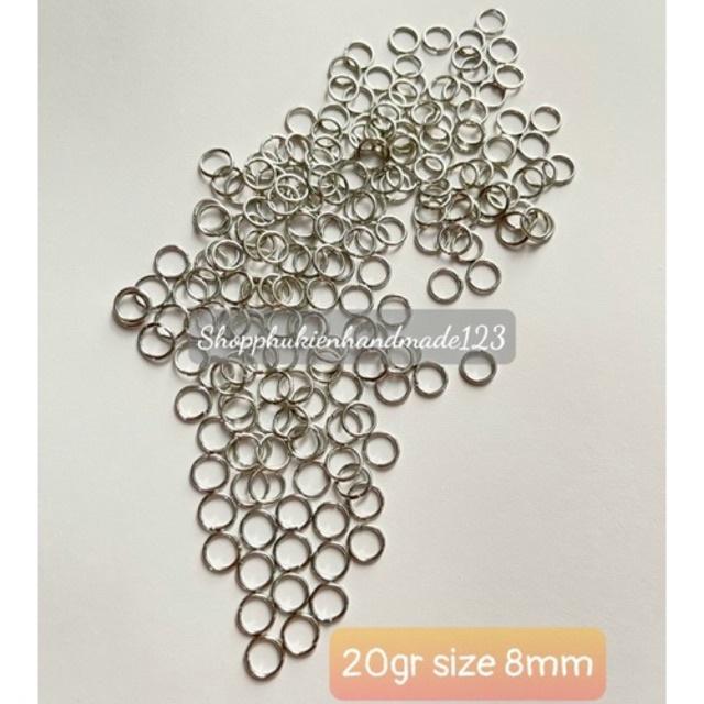 20gr khoen nối size xi bạc/xi vàng/xi đồng (4mm/5mm/8mm)