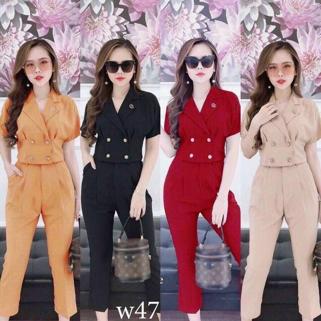 Sét bộ vest tay phồng thời trang cá tính