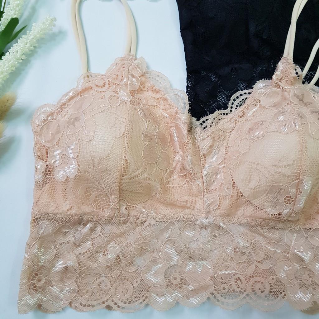 Áo lót bra ren hoa 2 dây chất đẹp cực yêu