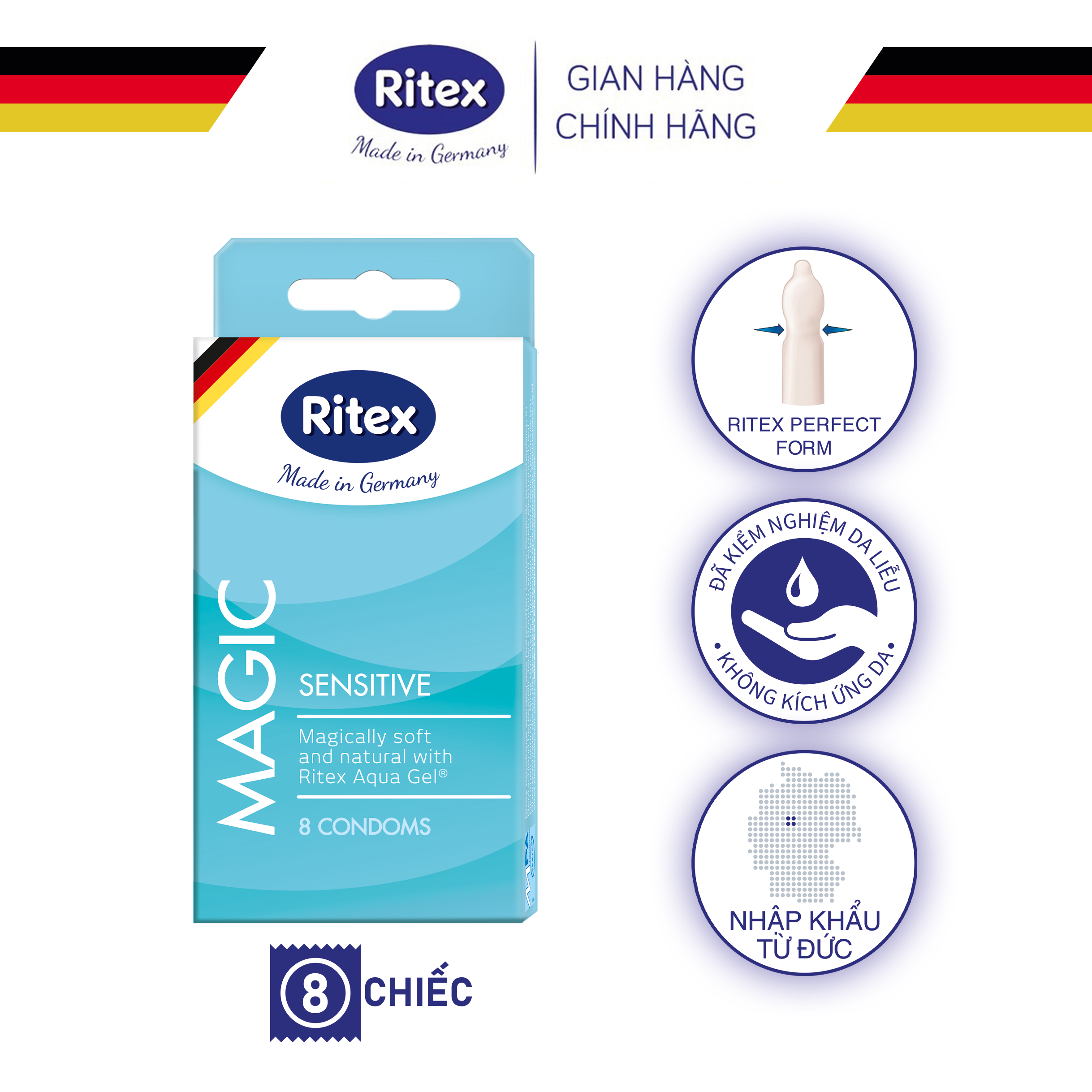 BAO CAO SU RITEX MAGIC - NHẠY CẢM &amp; DIỆU KỲ (HỘP 8 CHIẾC)