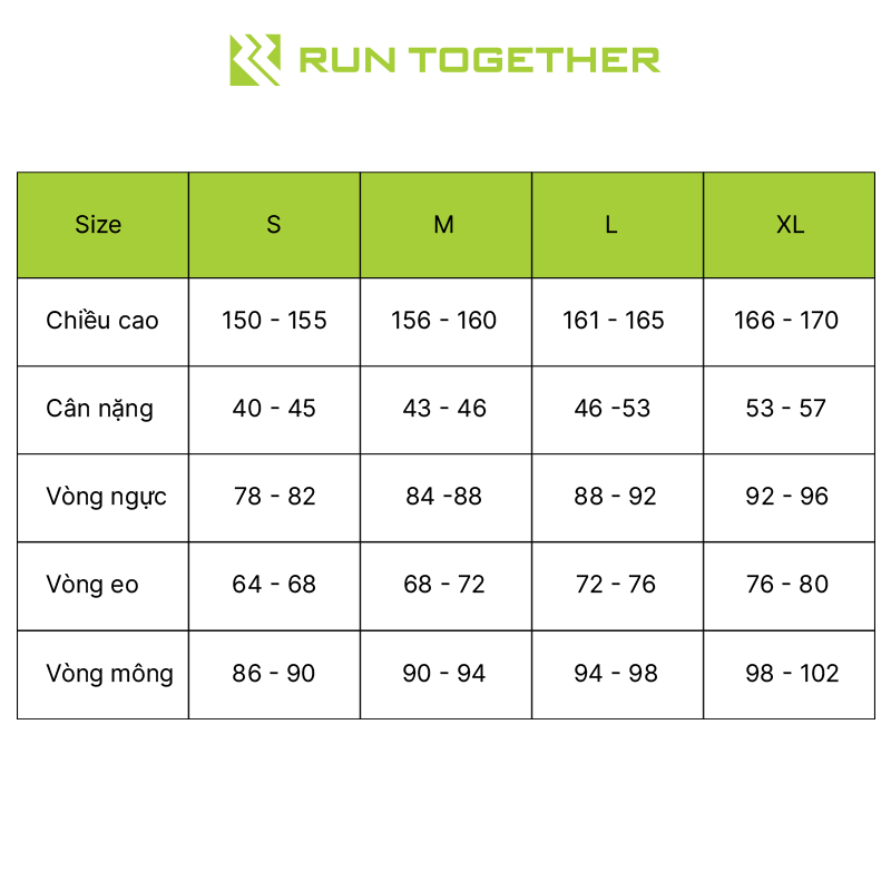 Áo Thể Thao Nam Nữ Tay Ngắn Chính Hãng Run Together Thoáng Khí Thấm Hút Mồ Hôi