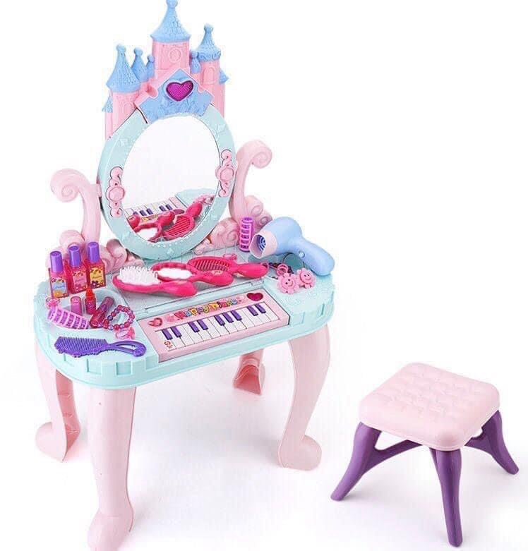 Đồ Chơi Bàn Trang Điểm Loại To Cho Bé Kèm Ghế, Đàn Piano