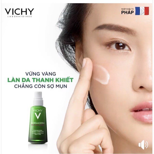 Kem Dưỡng Dạng Gel Sữa Dành Cho Da Mụn Với Tác Động Kép Vichy Normaderm Phytosolution 50ml