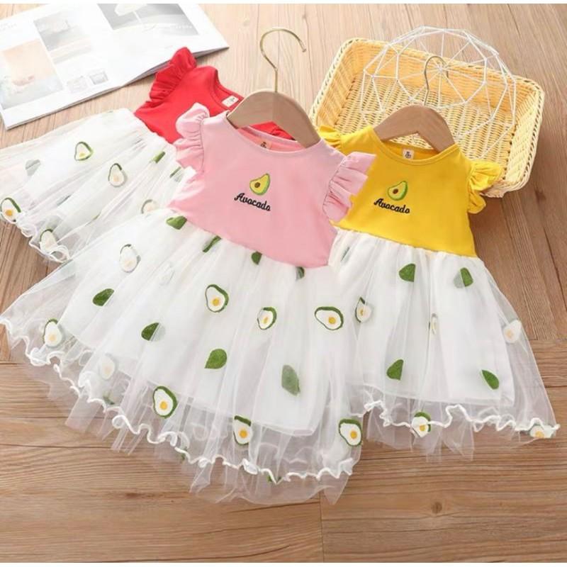 Đầm voan xòe  cho bé gái từ 10-18kg